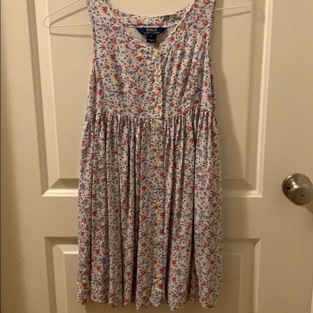 White floral dress